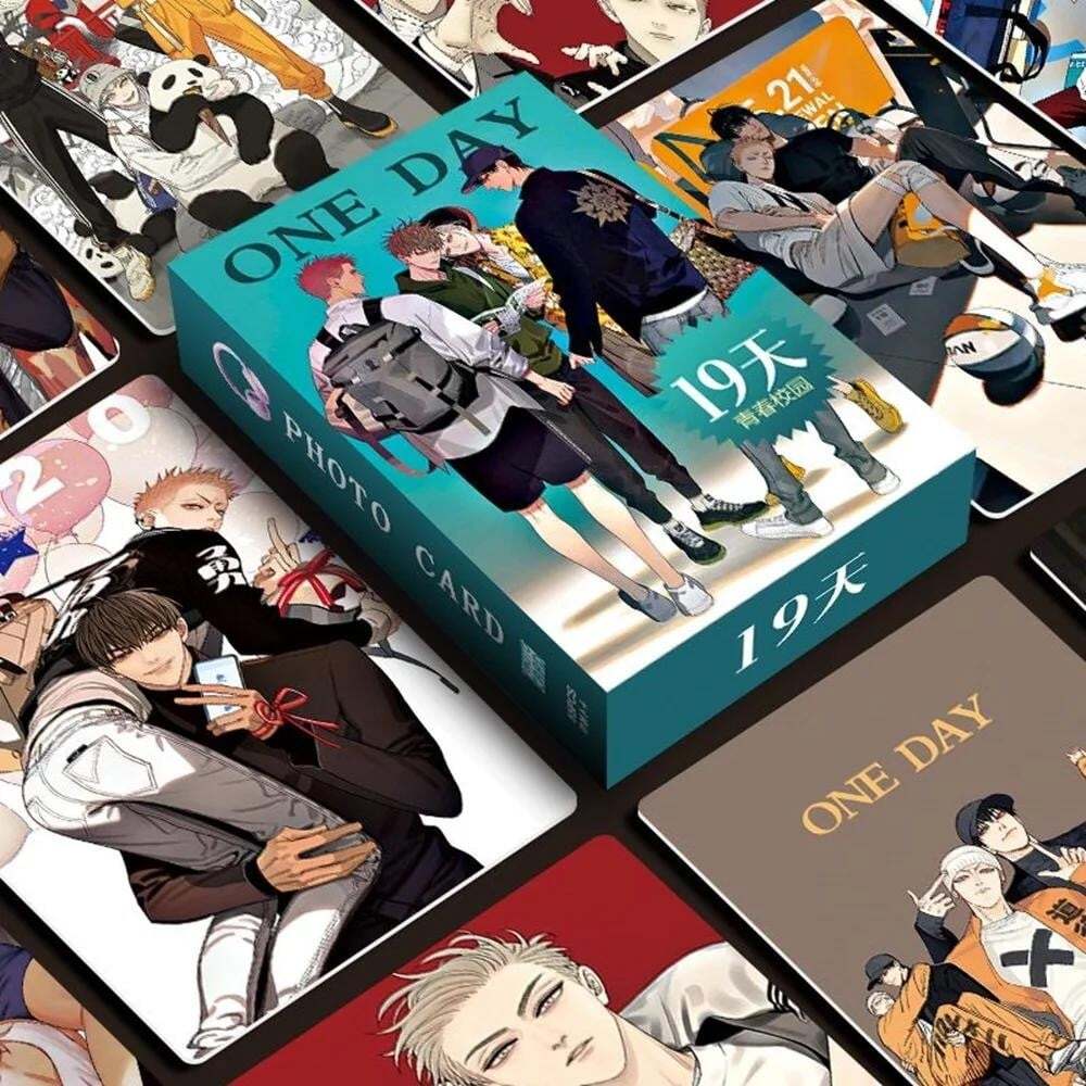 55 Pcs/Set Chinese BL Manwha 19 Days Laser Lomo Card Mo Guanshan, He Tian Cartoo